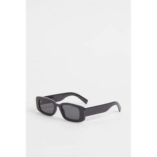 H & M - Kanciaste okulary przeciwsłoneczne - Czarny H & M One Size H&M