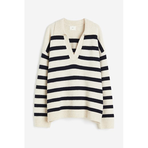 H & M - Sweter z kołnierzykiem - Beżowy H & M XS H&M