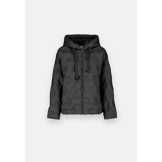 Pikowana kurtka z kapturem w czarnym kolorze Molton 36 Molton