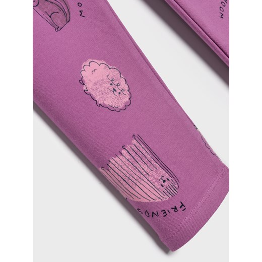 Sinsay - Legginsy - fioletowy Sinsay 104 Sinsay