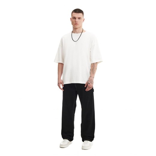 Cropp - Czarne jeansy wide leg - czarny ze sklepu Cropp w kategorii Jeansy męskie - zdjęcie 162044214