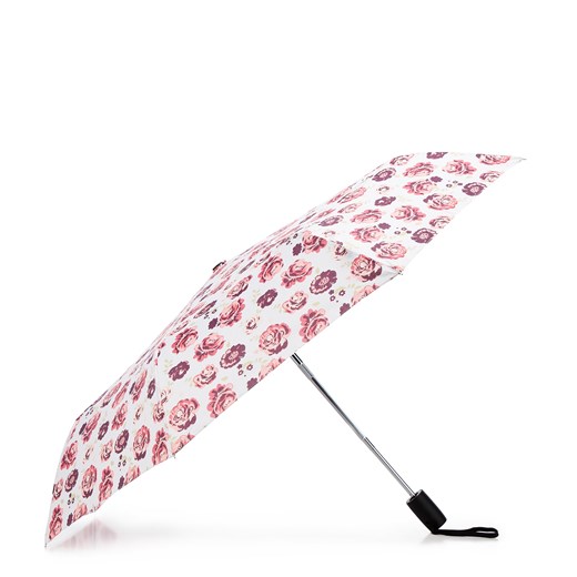 Parasol automatyczny wzorzysty biało-różowy ze sklepu WITTCHEN w kategorii Parasole - zdjęcie 162047240