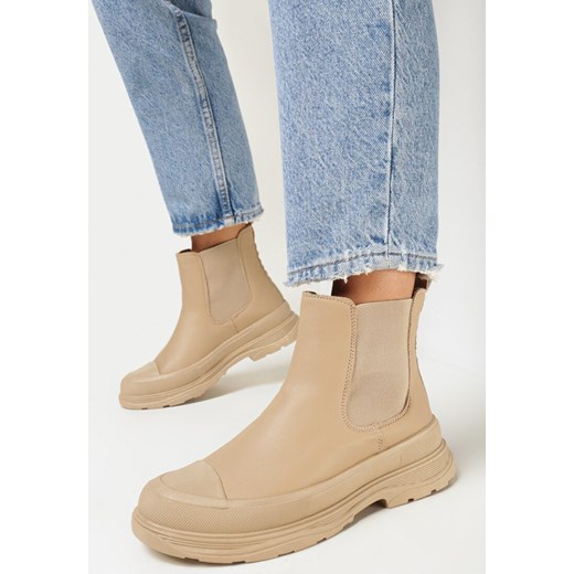 Workery damskie Born2be na zimę bez zapięcia płaskie casual