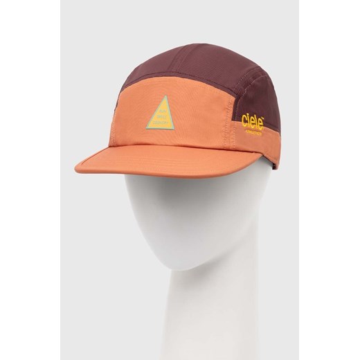 Ciele Athletics czapka z daszkiem GOCap Carbon - RCC CLGCRCC.RS001 kolor brązowy wzorzysta ze sklepu PRM w kategorii Czapki z daszkiem damskie - zdjęcie 162053782