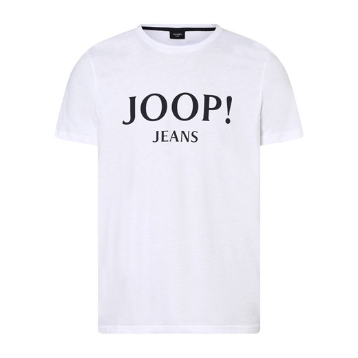 Joop Jeans T-shirt męski Mężczyźni Bawełna biały nadruk ze sklepu vangraaf w kategorii T-shirty męskie - zdjęcie 162055952