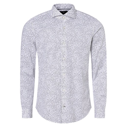 JOOP! Koszula męska Mężczyźni Slim Fit Bawełna biały wzorzysty ze sklepu vangraaf w kategorii Koszule męskie - zdjęcie 162055961
