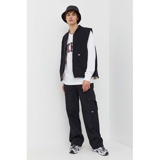 Kamizelka męska Dickies czarna z jeansu jesienna