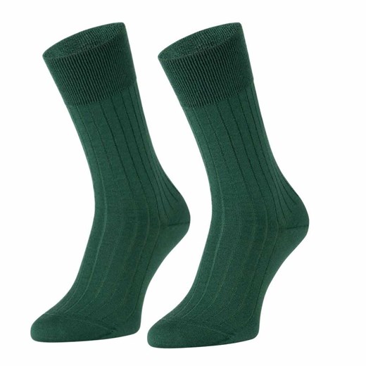 Skarpetki męskie Regina Socks zielone z wełny 