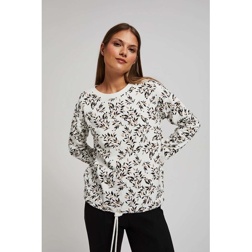 Bluza z wiązaniem w pasie i nadrukiem XL Moodo.pl