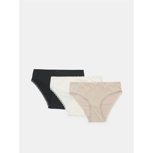 Sinsay - Majtki 3 pack - wielobarwny ze sklepu Sinsay w kategorii Majtki damskie - zdjęcie 162076023