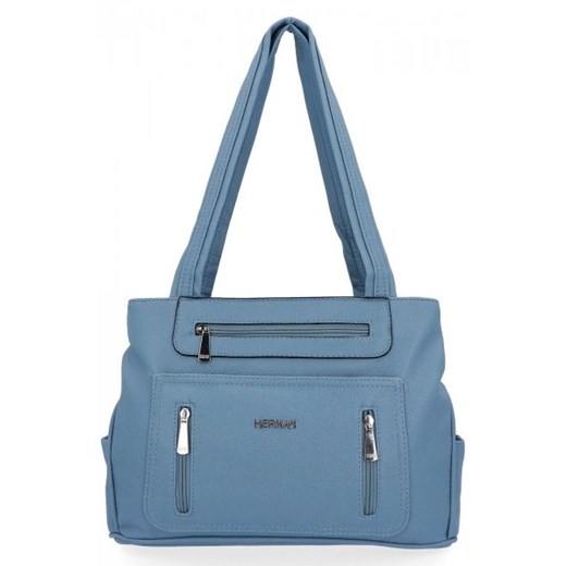 Błękitne Torebki Damskie Shopper firmy Hernan (kolory) Hernan one size wyprzedaż PaniTorbalska