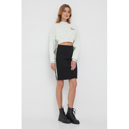 Calvin Klein Jeans spódnica kolor czarny mini prosta M ANSWEAR.com