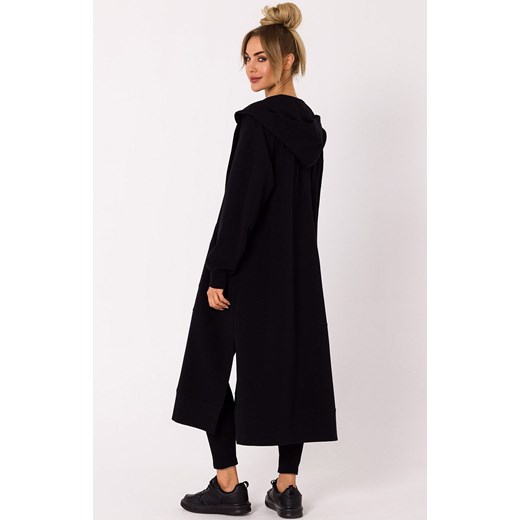 Bluza długa jak parka czarna M729, Kolor czarny, Rozmiar L/XL, MOE ze sklepu Primodo w kategorii Bluzy damskie - zdjęcie 162083212