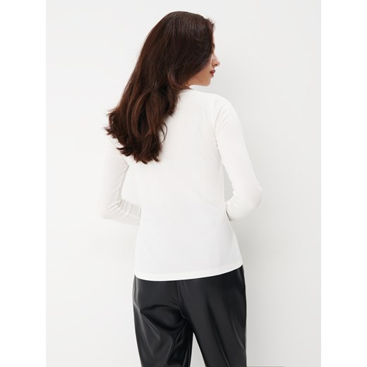 Mohito - Prążkowana bluzka - Kremowy Mohito M Mohito