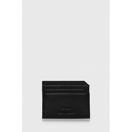 Polo Ralph Lauren etui na karty skórzane kolor czarny ze sklepu ANSWEAR.com w kategorii Etui - zdjęcie 162094180