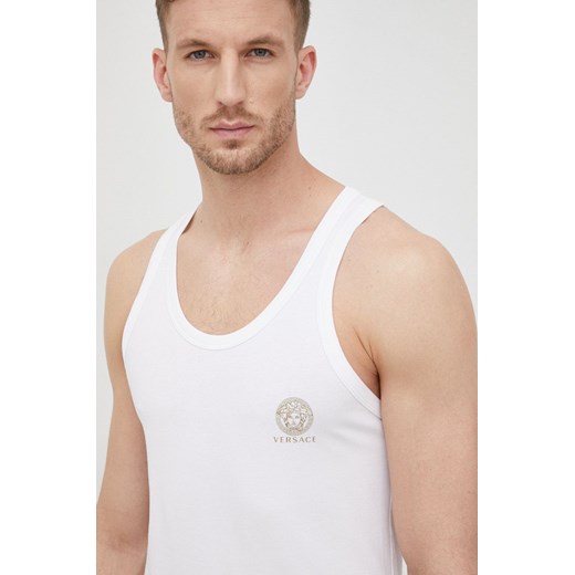 Versace t-shirt męski kolor biały AUU01012 A232741 ze sklepu PRM w kategorii T-shirty męskie - zdjęcie 162095680