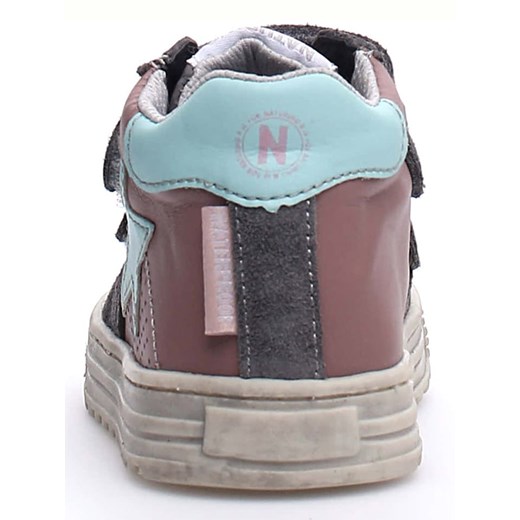 Naturino Skórzane sneakersy &quot;Hess&quot; kolorze jasnoróżowo-antracytowym Naturino 35 okazyjna cena Limango Polska