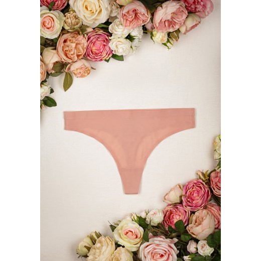 Różowe Majtki o Kroju Bezszwowych Stringów Nevule ze sklepu Renee odzież w kategorii Majtki damskie - zdjęcie 162108151
