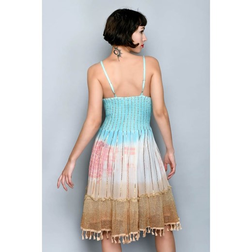 H.H.G. Sukienka w kolorze biało-niebiesko-beżowym M okazyjna cena Limango Polska