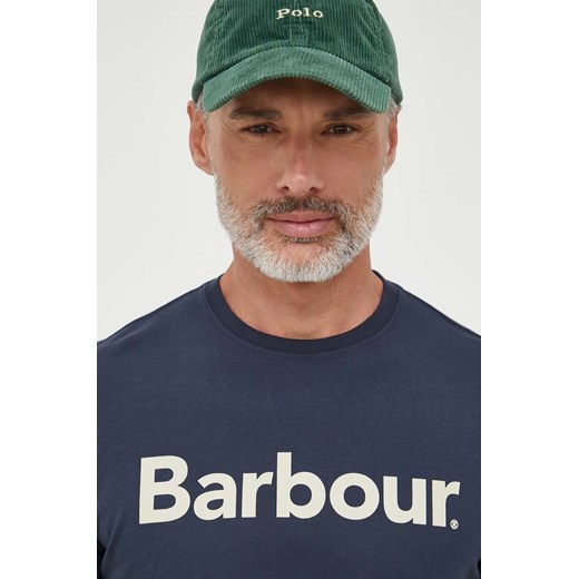T-shirt męski Barbour z krótkim rękawem na wiosnę 