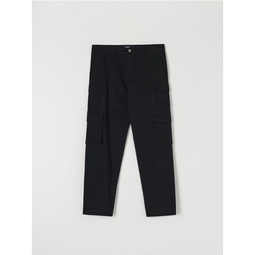 Sinsay - Spodnie straight leg - czarny ze sklepu Sinsay w kategorii Spodnie męskie - zdjęcie 162117422