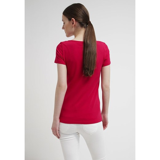 Esprit Tshirt basic fuchsia zalando czerwony bawełna