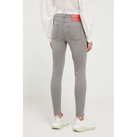 HUGO jeansy 932 damskie kolor szary 29/32 ANSWEAR.com