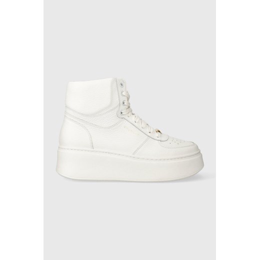 Charles Footwear sneakersy skórzane Zana kolor biały Zana.Sneaker.High.White ze sklepu ANSWEAR.com w kategorii Buty sportowe damskie - zdjęcie 162121634