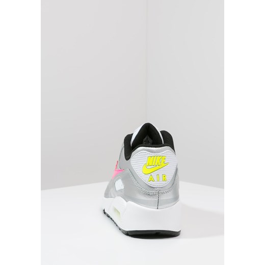 Nike Sportswear AIR MAX 90 Tenisówki i Trampki metallic silver/hyper pink/white/black zalando szary skóra