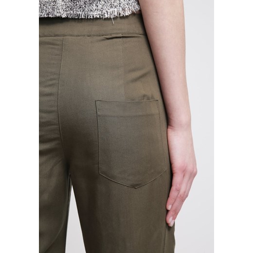 Vero Moda VMINDI Spodnie materiałowe ivy green zalando brazowy Odzież