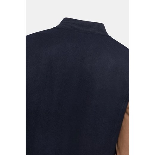 AMERICAN COLLEGE Kurtka bomberka z wełną - Granatowy ciemny - Mężczyzna - American College 2XL(2XL) okazyjna cena Halfprice