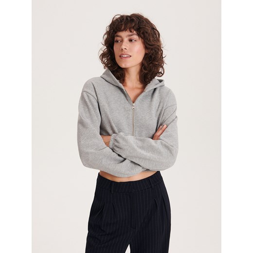 Bluza damska szara Reserved krótka 