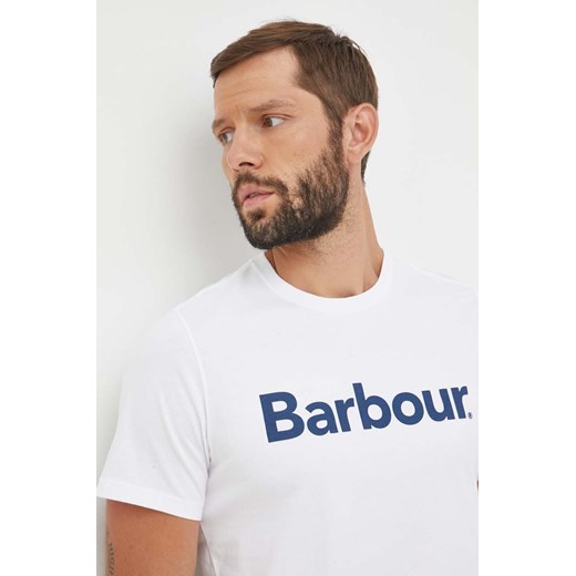 T-shirt męski Barbour z nadrukami 
