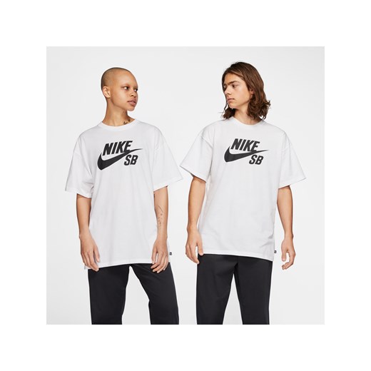 T-shirt do skateboardingu z logo Nike SB - Biel ze sklepu Nike poland w kategorii T-shirty męskie - zdjęcie 162132060