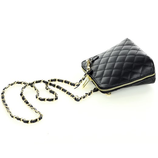 Pikowana torebka listonoszka chanelka wizytowa ze skóry lux leather bag - MARCO Mazzini uniwersalny promocyjna cena Verostilo