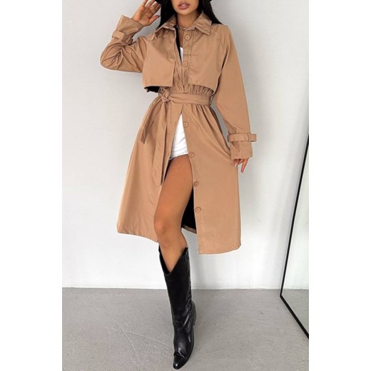 Trencz PANSIMA CAMEL 46 okazja Ivet Shop
