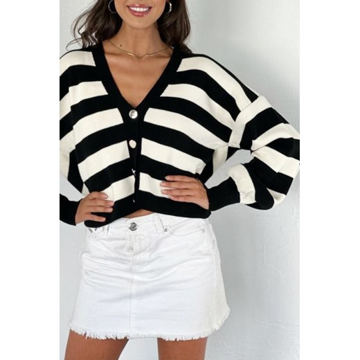 Kardigan BALENSA BLACK uniwersalny okazyjna cena Ivet Shop