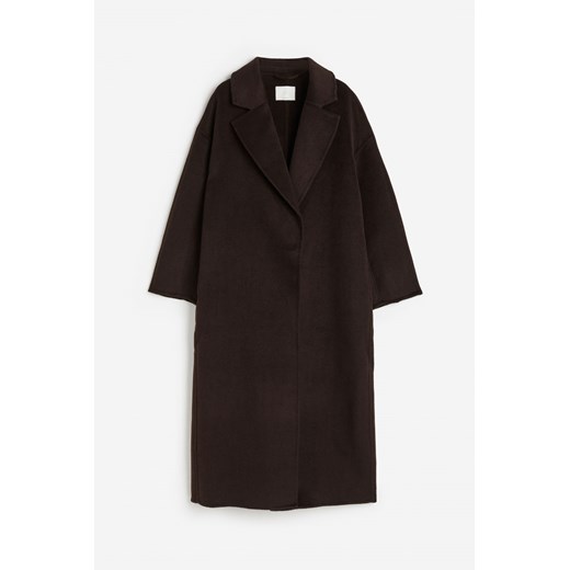 H & M - Płaszcz z domieszka wełny - Brazowy H & M M H&M