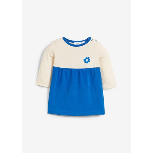 Sukienka shirtowa niemowlęca z bawełny organicznej 80/86 bonprix