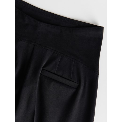 Reserved - Spodnie z przeszyciami - Czarny Reserved XL Reserved