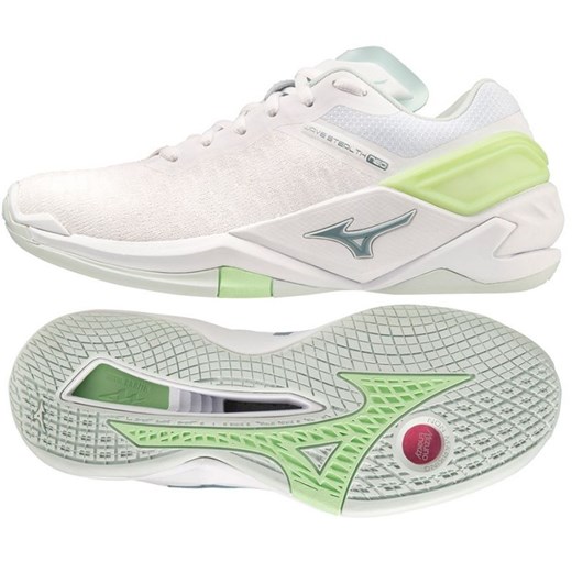 Buty do piłki ręcznej Mizuno Wave Stealth Neo W X1GB200035 białe białe ze sklepu ButyModne.pl w kategorii Buty sportowe damskie - zdjęcie 162201030
