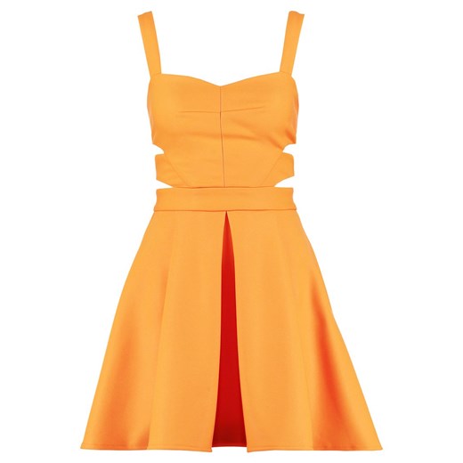 Miss Selfridge Sukienka letnia orange zalando zolty abstrakcyjne wzory