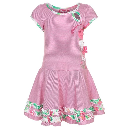 Pampolina Sukienka z dżerseju pink/rose zalando rozowy abstrakcyjne wzory