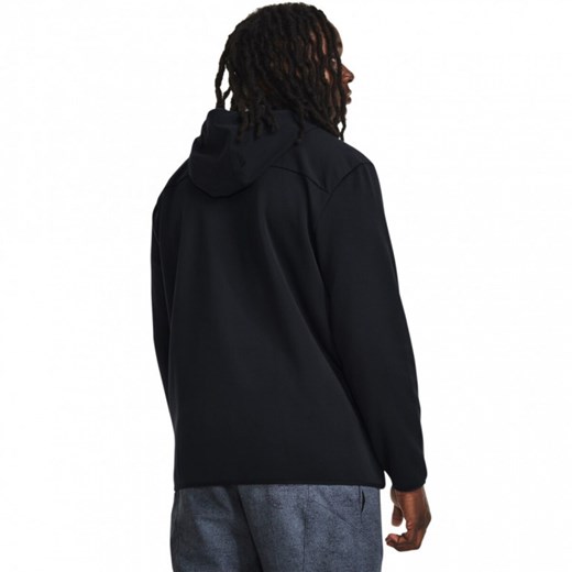 Męska kurtka treningowa Under Armour Essential Swacket - czarna ze sklepu Sportstylestory.com w kategorii Kurtki męskie - zdjęcie 162216093