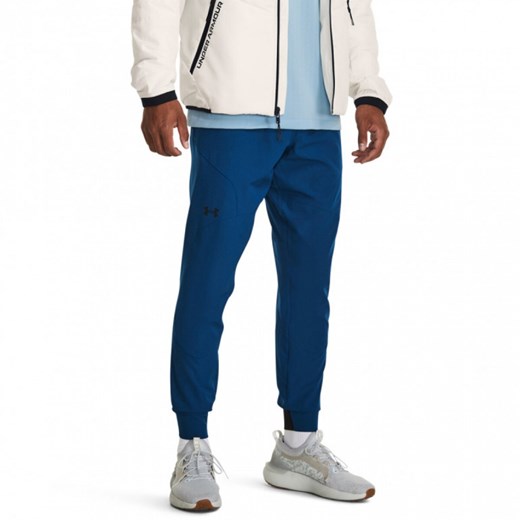 Męskie spodnie treningowe Under Armour UA Unstoppable Txtr Jogger - granatowe ze sklepu Sportstylestory.com w kategorii Spodnie męskie - zdjęcie 162216103