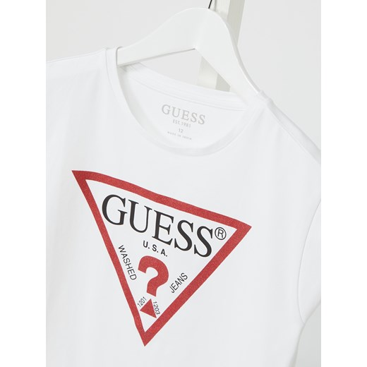 T-shirt z nadrukiem z logo Guess 164 promocja Peek&Cloppenburg 
