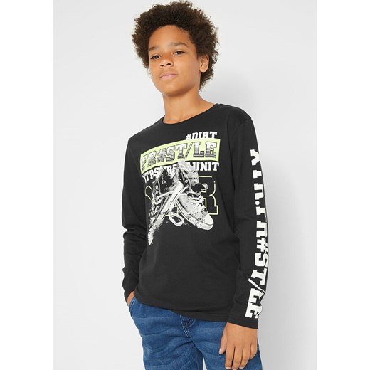 Shirt chłopięcy z długim rękawem, Slim Fit 176/182 bonprix