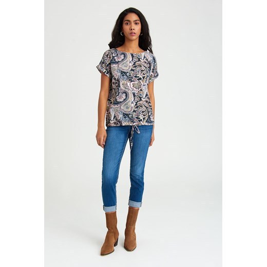 T-shirt damski z wiskozy we wzorki Greenpoint 36 5.10.15