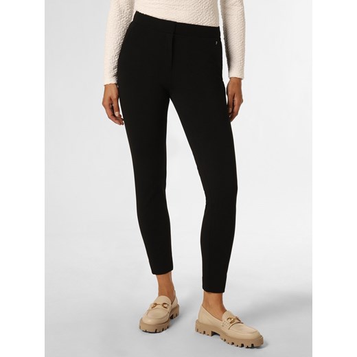 comma Spodnie Kobiety Sztuczne włókno czarny jednolity ze sklepu vangraaf w kategorii Spodnie damskie - zdjęcie 162269880