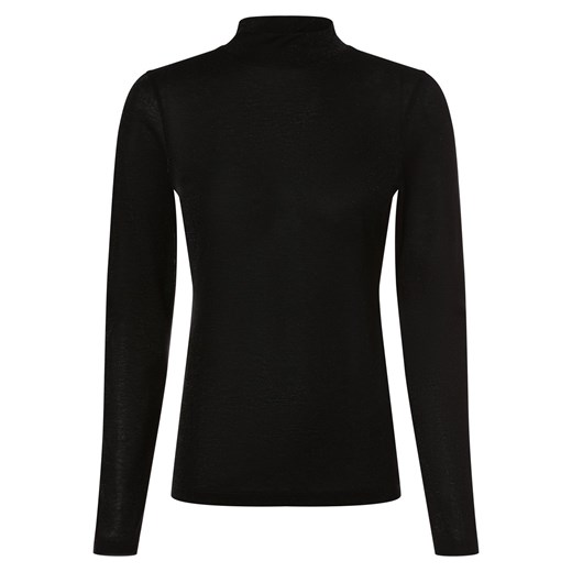 Drykorn Damska koszulka z długim rękawem Kobiety wiskoza czarny jednolity ze sklepu vangraaf w kategorii Bluzki damskie - zdjęcie 162272442